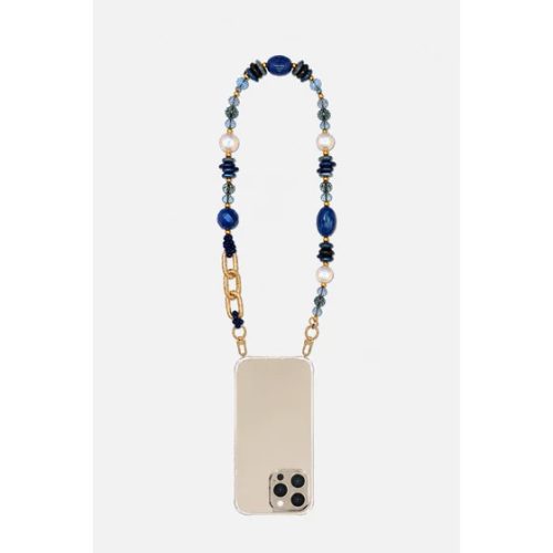 Como Milano phone strap CMMJ.004.DBL.01.00 30cm blue acrylic