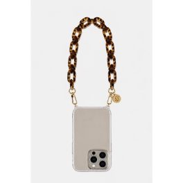   Como Milano phone chain CMMJ.004.LEB.01.00  30 cm, large-link acrylic, leopard print