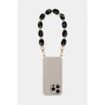 Como Milano phone chain CMMJ.004.BMR.01.00 30cm black marble-effect acrylic